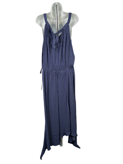 Chico's Women's Blue Sleeveless Asymmetrical Dress - 3/US XL image 2