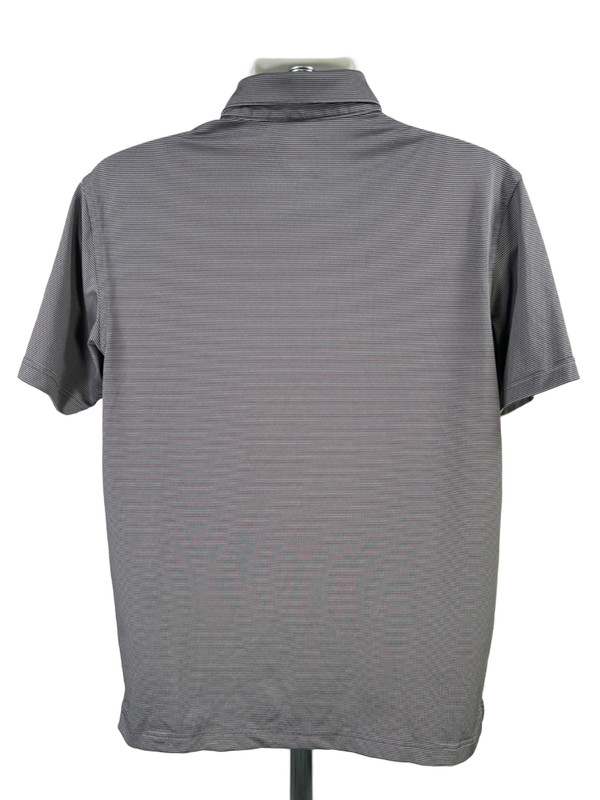 Callaway Men's Black Sriped Short Sleeve Opti Dri Golf Polo Shirt - M image 2