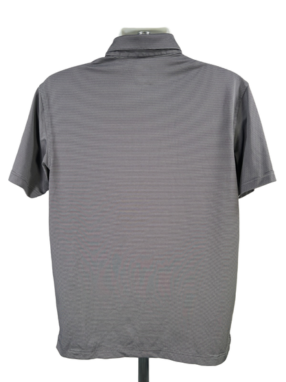 Callaway Men's Black Sriped Short Sleeve Opti Dri Golf Polo Shirt - M image 2