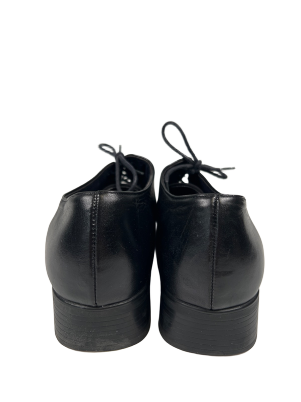 Munro American Women's Black Leather Lace Up Oxford Shoes - 7.5 image 4