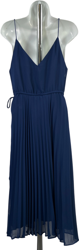 ASOS Women’s Blue Sleeveless Pleated V-Neck Midi Dress - 6 image 2