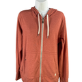 Vuori Women's Orange Halo Performance Full Zip Sweatshirt - L