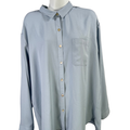 J.Jill Women's Blue Long Sleeve Button Up Blouse - L