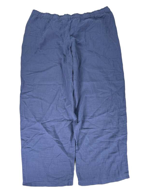 Coldwater Creek Women's Blue Gauze Relaxed Fit Pull On Pants - XXL image 2