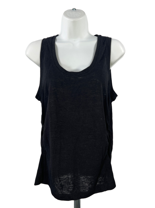 Athleta Women's Black Breezy Ruched Tank Top - M