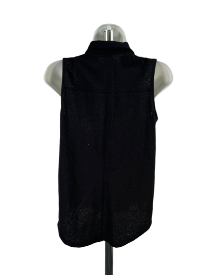 Sonoma Women's Black Basic Sleeveless Polo Shirt - S image 2