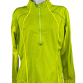 Athleta Women's Green Plush Tech Half Zip 3.0 Long Sleeve Athletic Jacket - M