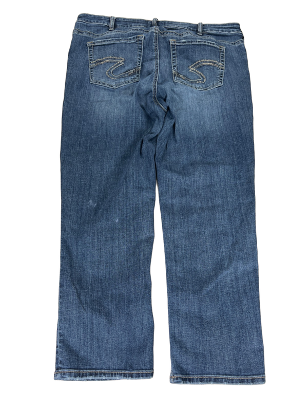 Silver Women's Medium Wash Elyse Capri Jeans - 16W image 2