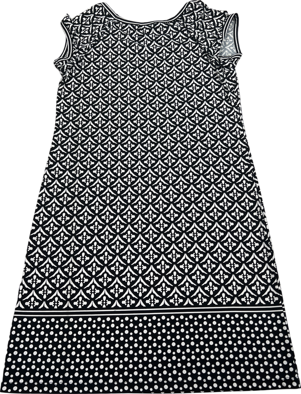Max Studio Women’s Black/White Cap Sleeve Shift Dress - M image 2