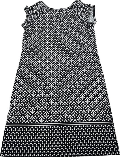 Max Studio Women’s Black/White Cap Sleeve Shift Dress - M image 2