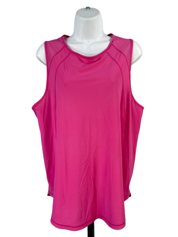 Lululemon Women's Guava Pink Mesh Sleeveless Sculpt Tank Top - 12