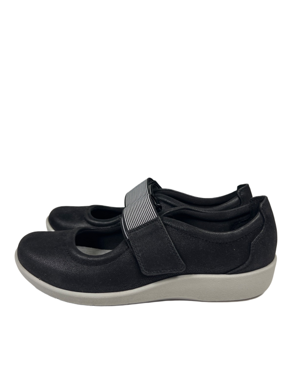 Clarks Cloudsteppers Women's Black/White Sillian Cala Mary Jane Shoes - 9 image 5