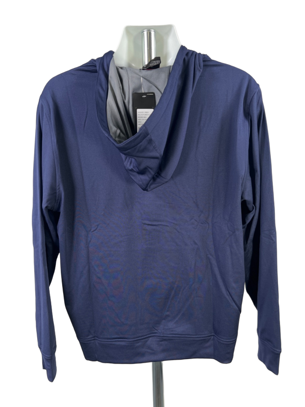 Mizuno Men's Navy Blue Performance Athletic Pullover Hoodie Sweatshirt - M image 2