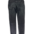 Spanx Women's Black Spanxshape Faux Leather High Rise Leggings - 1X Plus