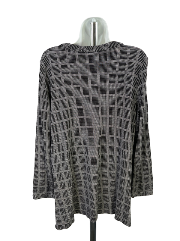 J.Jill Wearever Collection Women's Black Long Sleeve Tunic Shirt - L image 2