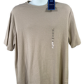 Croft and Barrow Men's Beige Short Sleeve Ribbed Knit T-Shirt - L