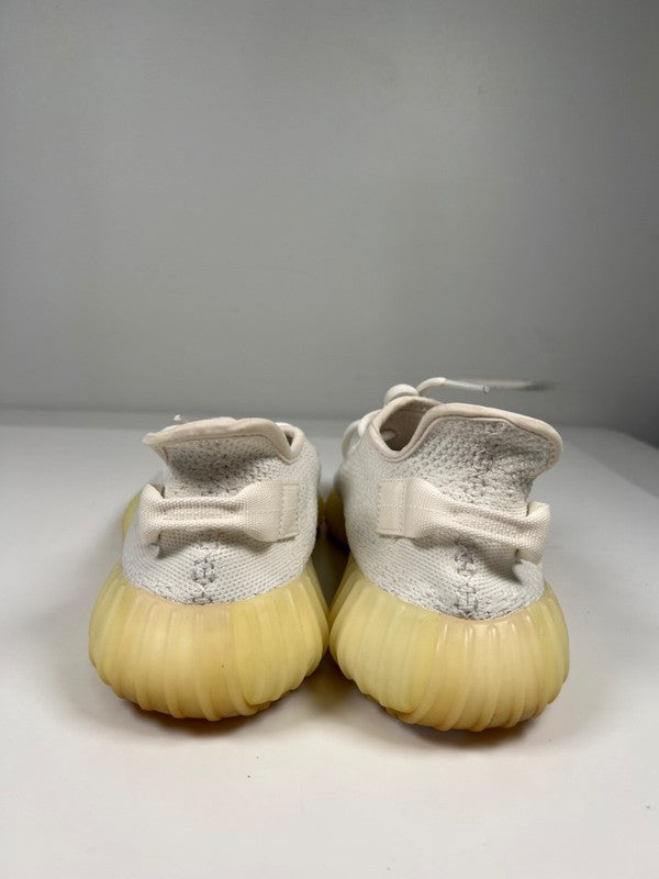 adidas Yeezy Men's White/Cream Boost 350 V2 Lace Up Sneakers - 9.5 image 4