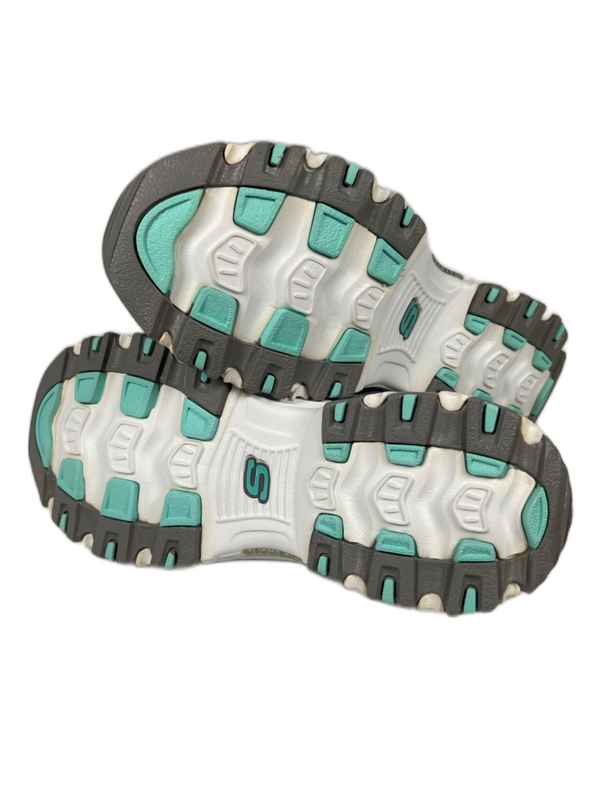 Skechers Women's Gray/Blue D'Lites Air Cooled Memory Foam Sneakers - 7 image 9