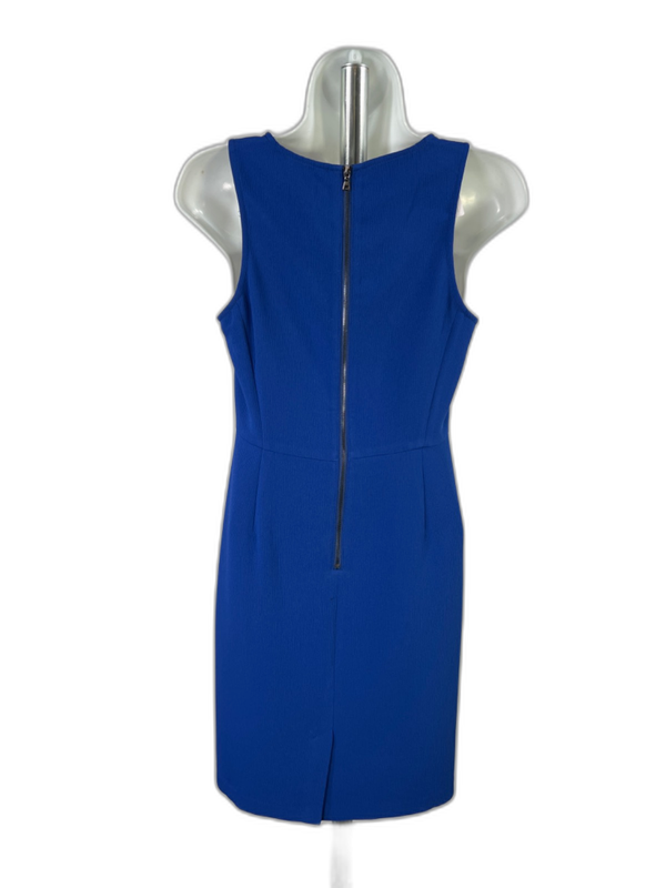 Ann Taylor Women's Blue Textured Sleeveless Mini Dress - O Petite image 2