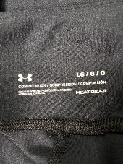 Under Armour Women's Black/Blue Heatgear Compression Pull On Leggings - L image 3