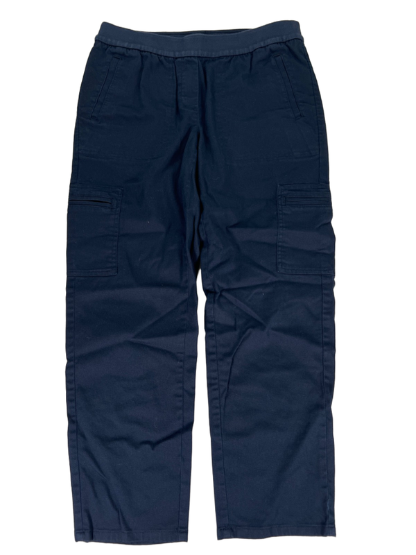 J Jill Women's Blue Pull On Cropped Ankle Pants - XS