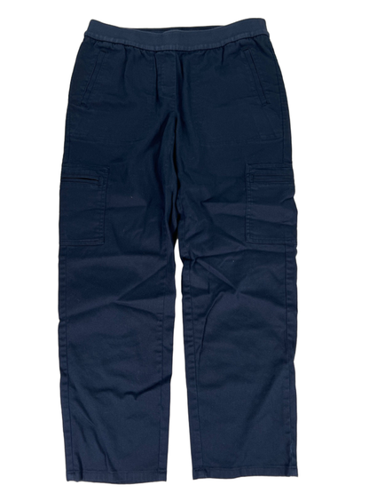 J Jill Women's Blue Pull On Cropped Ankle Pants - XS