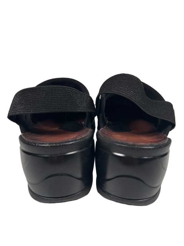 Bzees Women's Black Kitty Slingback Comfort Walking Clogs - 7.5 image 4