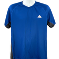 Adidas Men's Blue/Gray Short Sleeve Athletic Tee Shirt - L