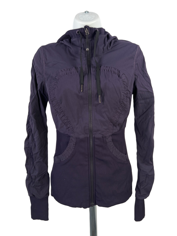 Lululemon Women's Purple Black Grape Reversible Dance Studio Jacket - 6