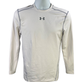 Under Armour Men's White Coldgear Compression Long Sleeve Athletic Shirt - L