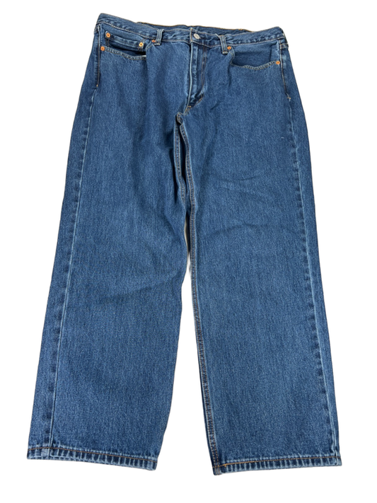Levi's Men's Medium Wash 550 Relaxed Fit Denim Jeans - 38x29