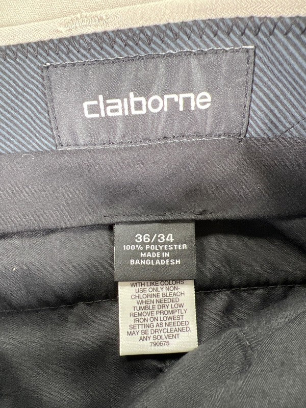 Claiborne Men's Beige Microfiber Straight Fit Dress Pants - 36x34 image 3