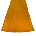 Rachel Zoe Women's Yellow Satin Midi Slip Skirt - 4