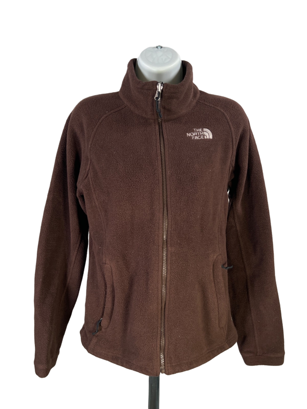 The North Face Women's Brown Long Sleeve Full Zip Jacket - M