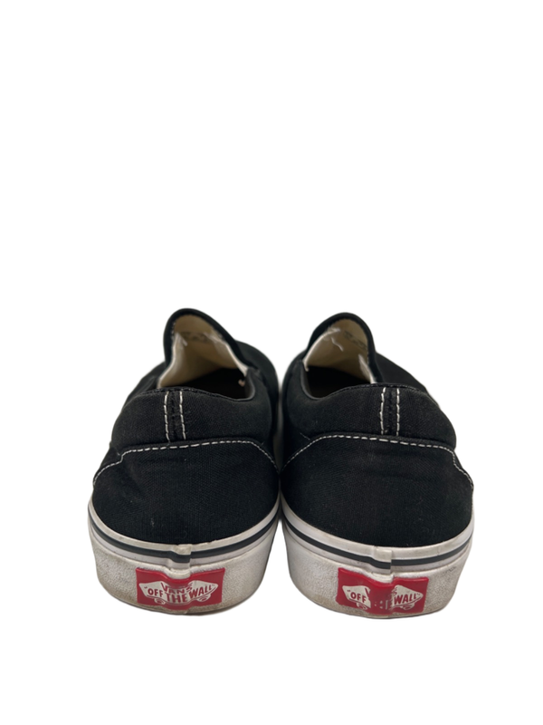 Vans Women's Black/White Classic Slip On Skating Shoes - 8.5 image 4