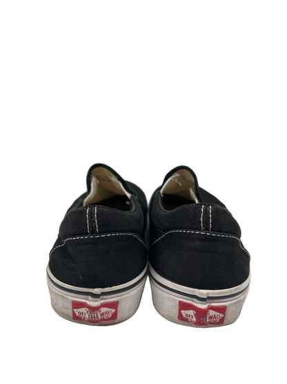 Vans Women's Black/White Classic Slip On Skating Shoes - 8.5 image 4