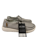 Hey Dude Women's Gray Canvas Wendy Slip On Shoes - 7