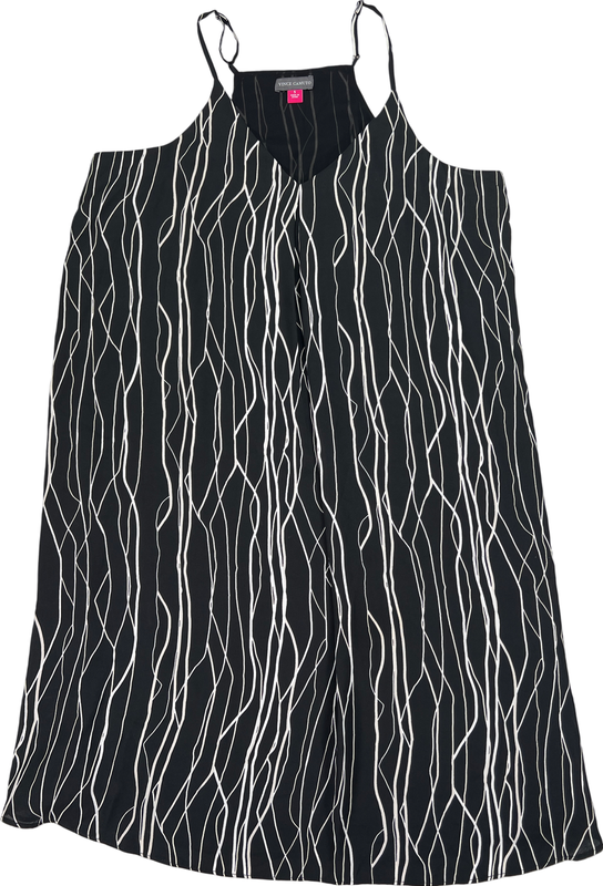 Vince Camuto Women’s Black/White Sleeveless Short Dress - S