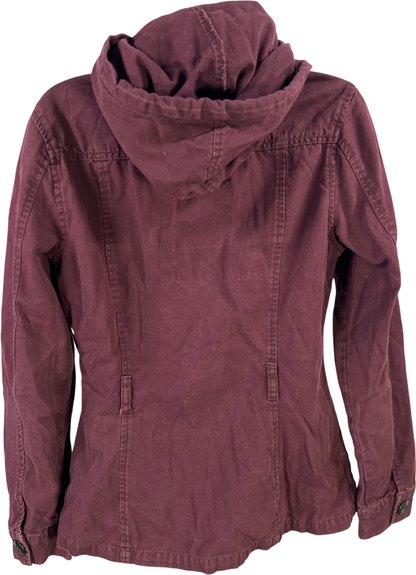 Converse One Star Women’s Purple Canvas Button Up Jacket - M image 2
