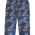 Chico's Women's Blue Floral Girlfriend Slim Ankle Pants - 4/US 22