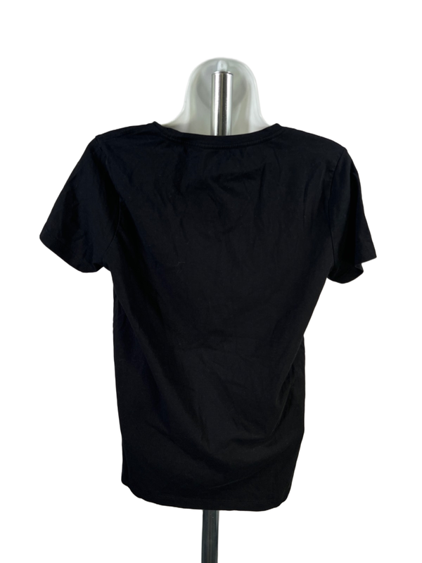 J Crew Women's Black Collector Sequin Bow Detail Short Sleeve Tee Shirt - M image 2