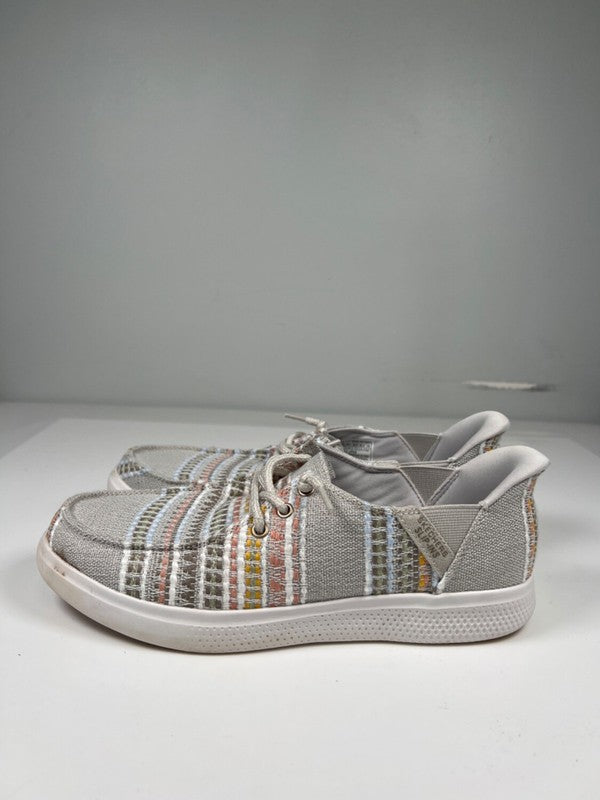 Bobs by Skechers Women's Gray Skip Cute August Air Comfort Shoes - 9.5 image 5