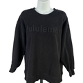 Lululemon Women's Black Oversized Scuba Crewneck Sweatshirt - 4