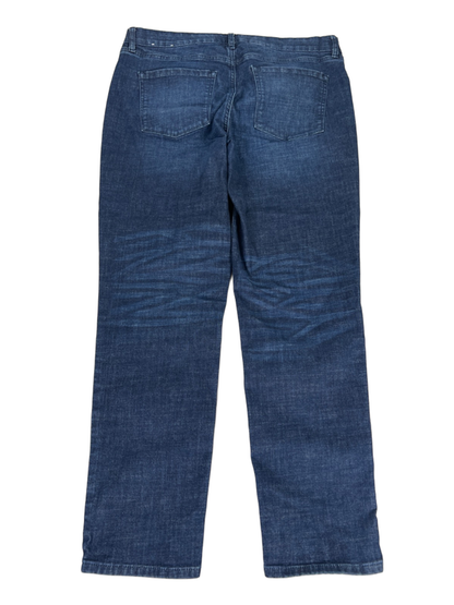 White House Black Market Women's Dark Wash Girlfriend Jeans - 10 image 2