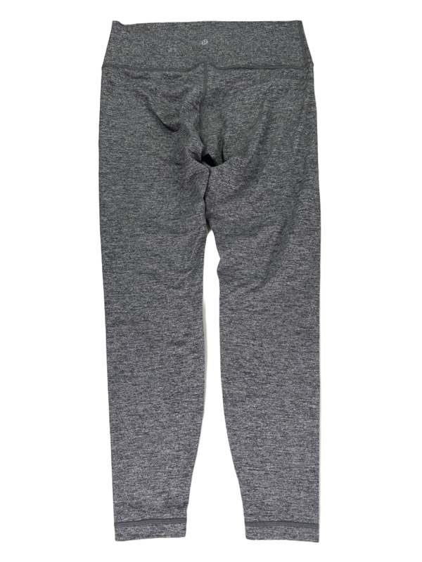 Lululemon Women's Gray Heather High Rise Wunder Under Tight Leggings - 12 image 2