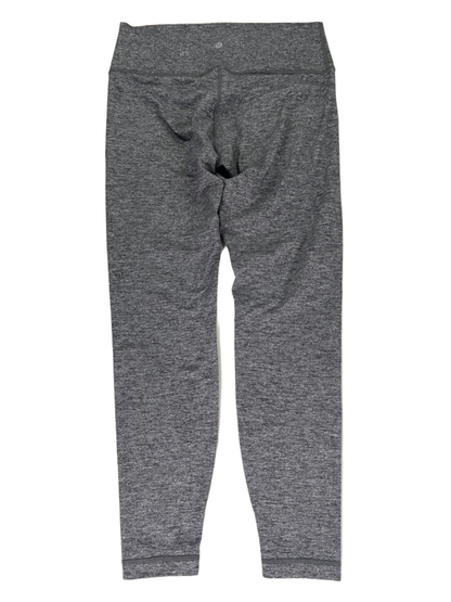 Lululemon Women's Gray Heather High Rise Wunder Under Tight Leggings - 12 image 2