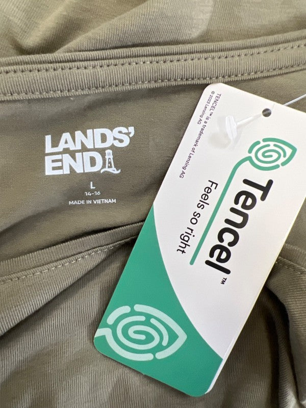 Lands End Women's Green Long Sleeve T-Shirt - L image 3