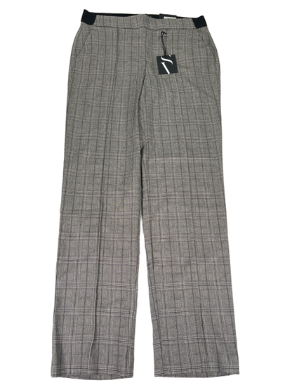 Simply Vera Women's Tan/Black Plaid Pull On Mid Rise Pants - M