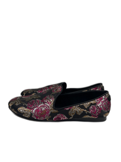 Toms Women's Black Metallic Floral Darcy Flats - 7.5 image 5