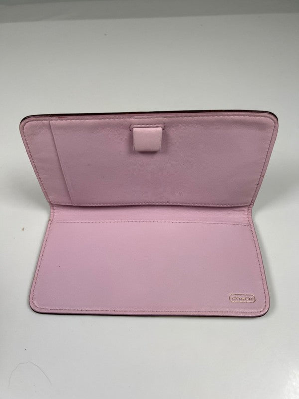 Coach Brown/Pink Op Art Checkbook Cover image 6